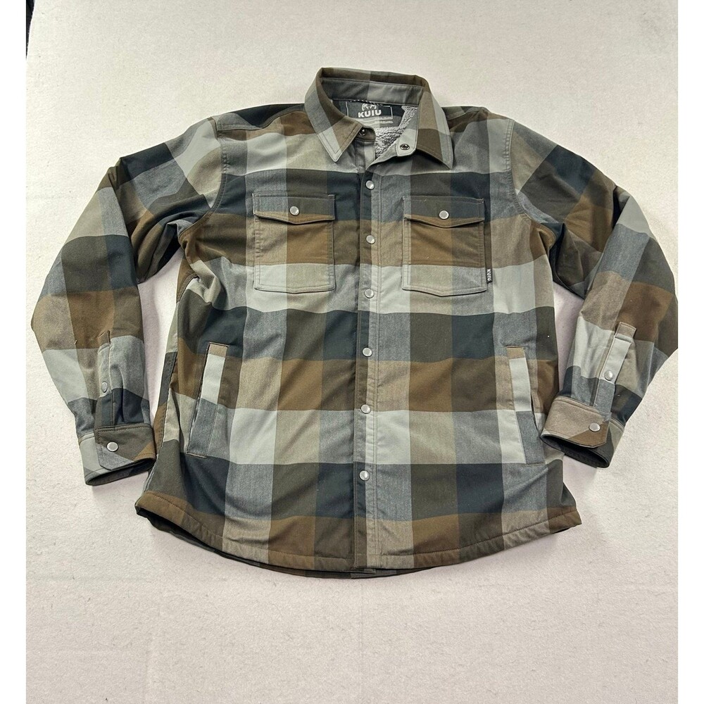 KUIU Field Flannel Shirt Jacket Fleece Lined Large